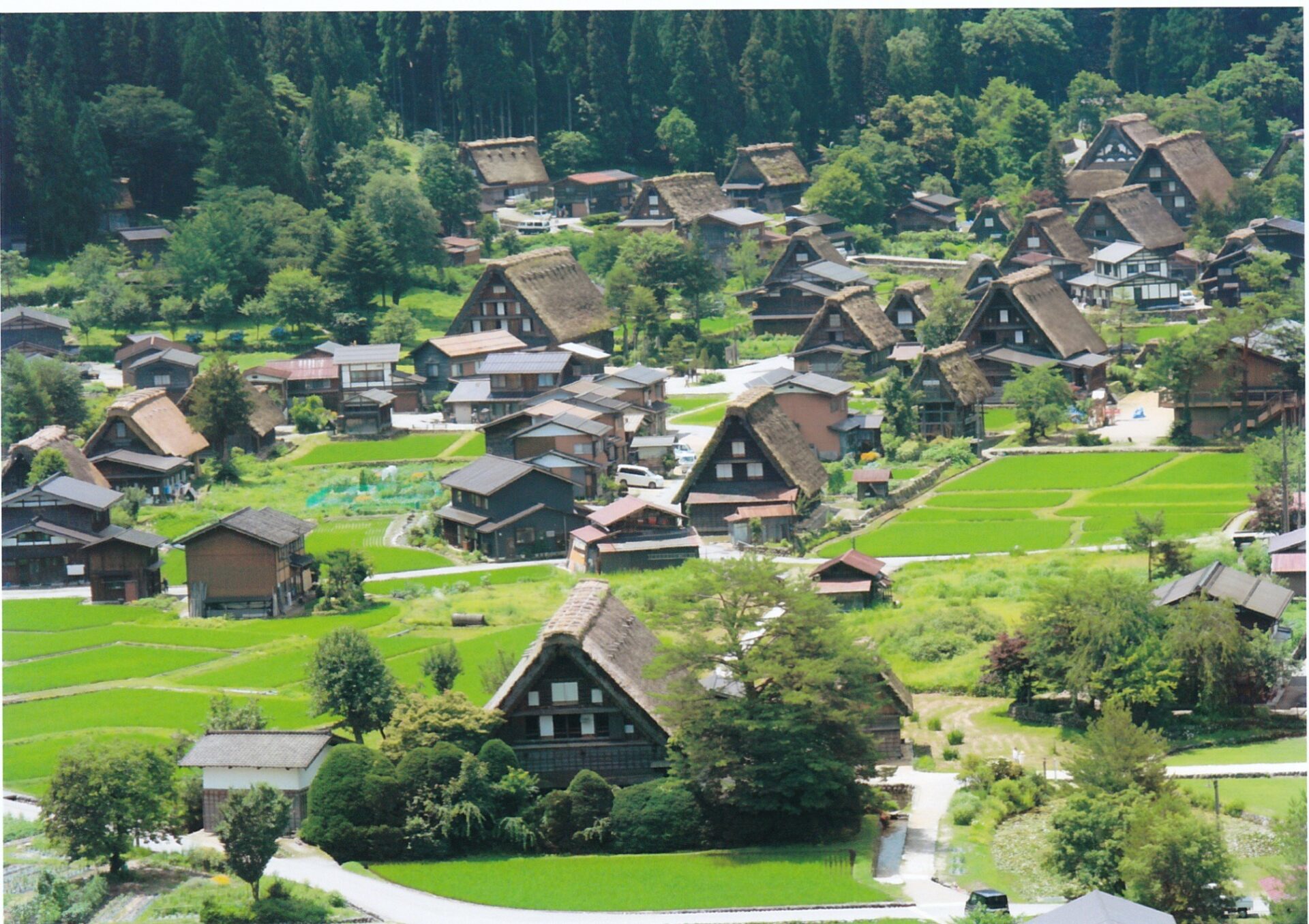 飛騨高山の合掌づくり　岐阜県